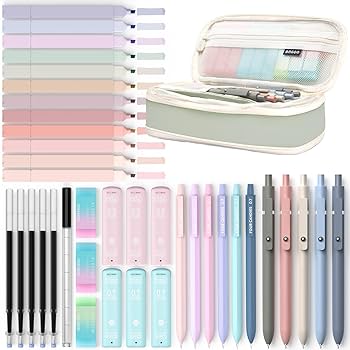 Amazon.co.jp: Four Candies 文房具セット 筆箱 蛍光ペン